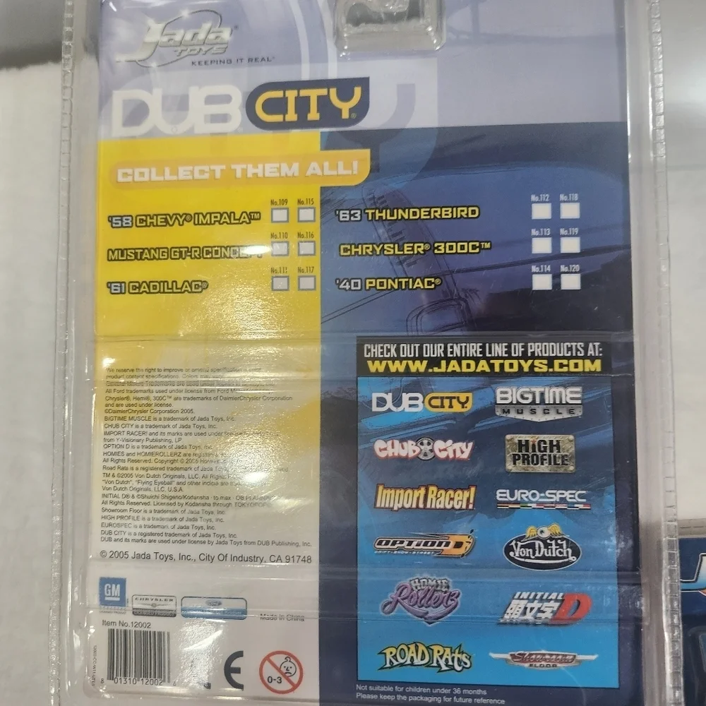 Green 69 Chevy Camaro and White Chrysler 300C Die-Cast Cars from DUB City